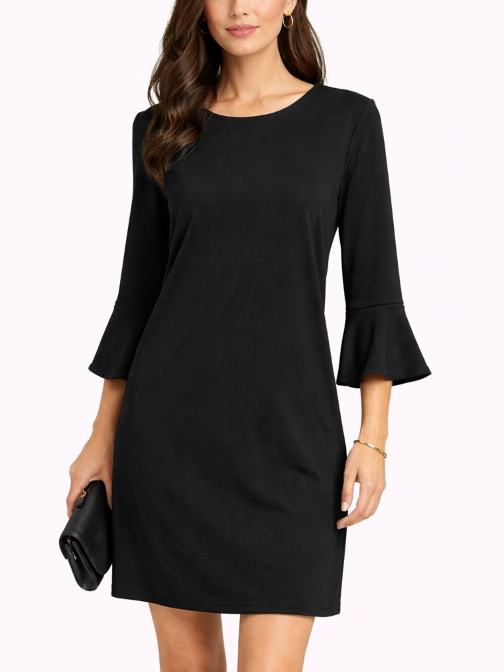 A.B.S. Collection Women's Timeless Elegant Black Shift Dress - Size Medium - NWT
